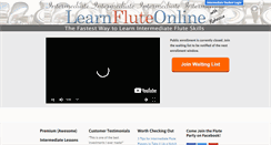 Desktop Screenshot of intermediateflutelessons.com